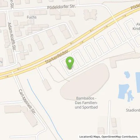 Standortübersicht der Tankstelle Stadtwerke Bamberg Verkehrs- und Park GmbH in 96050 Bamberg