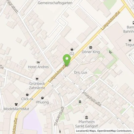 Standortübersicht der Tankstelle Stadtwerke Bamberg Verkehrs- und Park GmbH in 96050 Bamberg