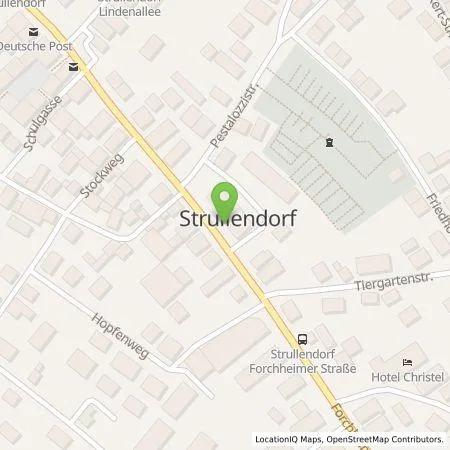 Standortübersicht der Tankstelle Stadtwerke Bamberg Verkehrs- und Park GmbH in 96129 Strullendorf