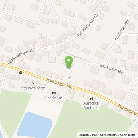 Standortübersicht der Tankstelle Stadtwerke Bamberg Verkehrs- und Park GmbH in 96135 Stegaurach