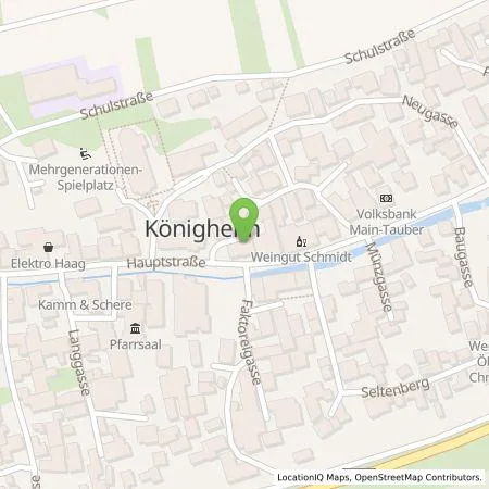 Standortübersicht der Tankstelle Regioladen+ GmbH & Co.KG in 97953 Königheim