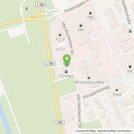 Standortübersicht der Tankstelle Regioladen+ GmbH & Co.KG in 97941 TAUBERBISCHOFSHEIM