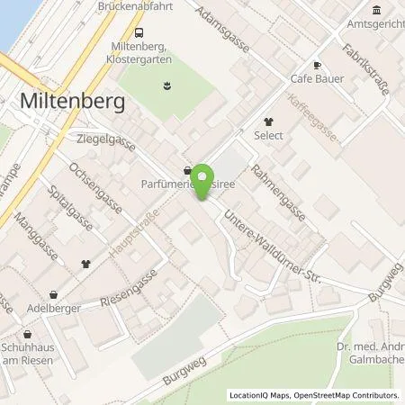 Standortübersicht der Tankstelle EMB Energieversorgung Miltenberg - Bürgstadt GmbH & Co. KG in 63897 Miltenberg