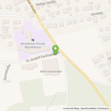 Standortübersicht der Tankstelle Stadtdienste Schwabach GmbH in 91186 Büchenbach