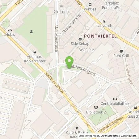 Standortübersicht der Tankstelle Rheinisch-Westfälische Technische Hochschule (RWTH) Aachen in 52062 Aachen