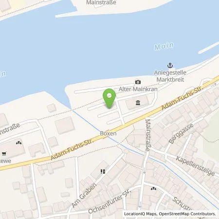 Standortübersicht der Tankstelle N-ERGIE Aktiengesellschaft in 97340 Marktbreit