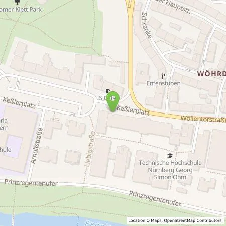 Standortübersicht der Tankstelle N-ERGIE Aktiengesellschaft in 90489 Nürnberg