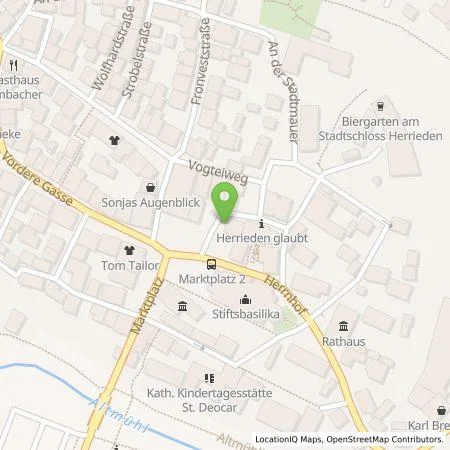 Standortübersicht der Tankstelle N-ERGIE Aktiengesellschaft in 91567 Herrieden