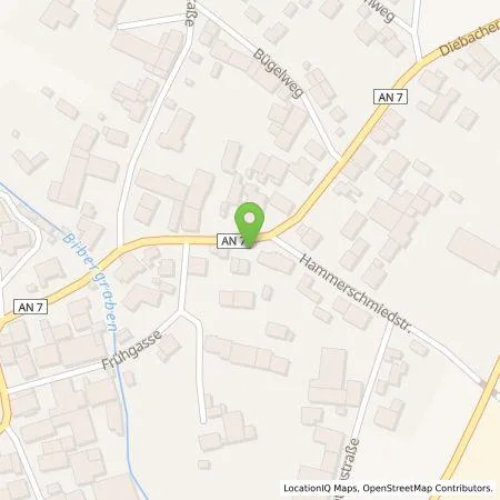 Standortübersicht der Tankstelle N-ERGIE Aktiengesellschaft in 91610 Insingen