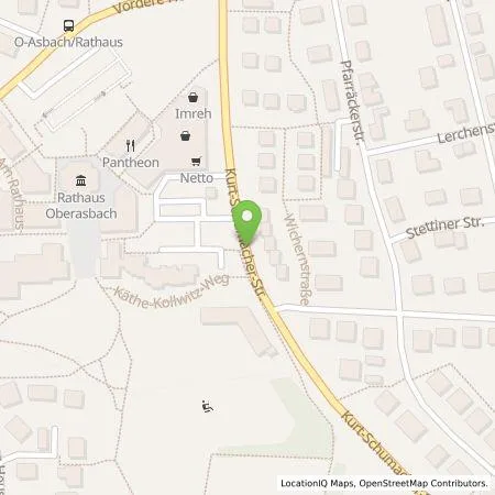 Standortübersicht der Tankstelle N-ERGIE Aktiengesellschaft in 90522 Oberasbach