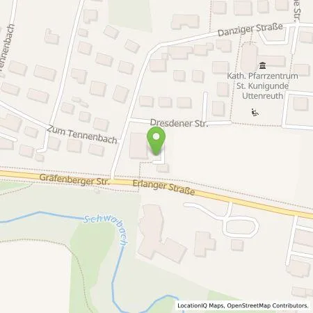 Standortübersicht der Tankstelle N-ERGIE Aktiengesellschaft in 91080 Uttenreuth