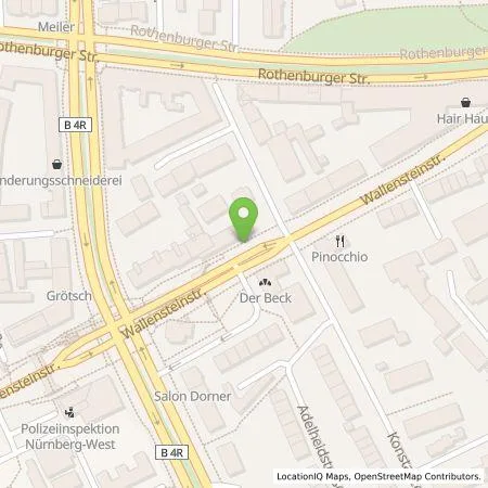 Standortübersicht der Tankstelle N-ERGIE Aktiengesellschaft in 90439 Nürnberg