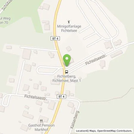 Standortübersicht der Tankstelle N-ERGIE Aktiengesellschaft in 95686 Fichtelberg