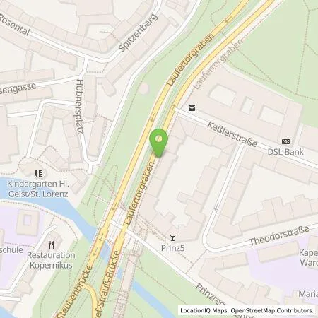 Standortübersicht der Tankstelle N-ERGIE Aktiengesellschaft in 90489 Nürnberg