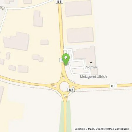 Standortübersicht der Tankstelle N-ERGIE Aktiengesellschaft in 91477 Markt Bibart