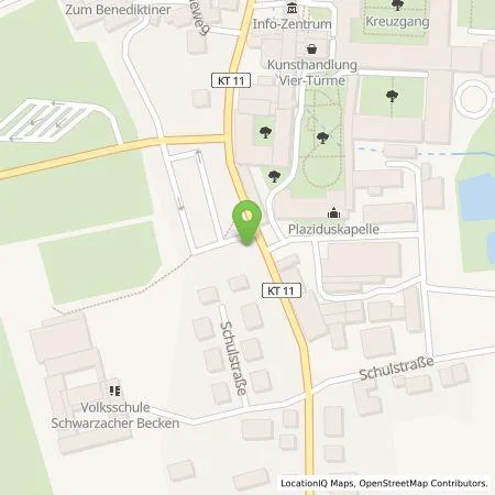 Standortübersicht der Tankstelle N-ERGIE Aktiengesellschaft in 97359 Schwarzach