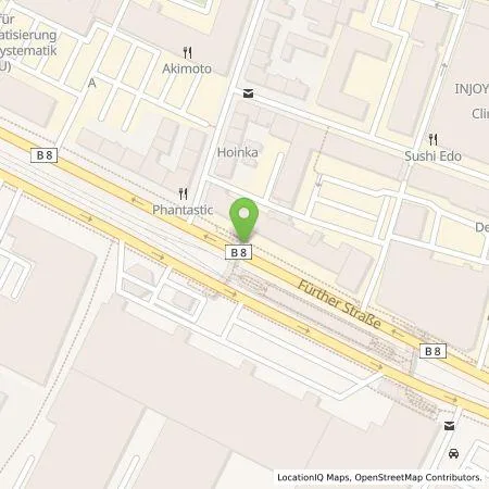 Standortübersicht der Tankstelle N-ERGIE Aktiengesellschaft in 90429 Nürnberg