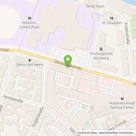 Standortübersicht der Tankstelle N-ERGIE Aktiengesellschaft in 90429 Nürnberg