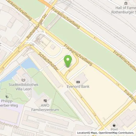 Standortübersicht der Tankstelle N-ERGIE Aktiengesellschaft in 90439 Nürnberg