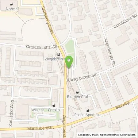 Standortübersicht der Tankstelle N-ERGIE Aktiengesellschaft in 90411 Nürnberg