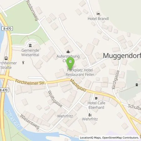 Standortübersicht der Tankstelle N-ERGIE Aktiengesellschaft in 91346 Muggendorf