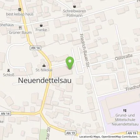 Standortübersicht der Tankstelle N-ERGIE Aktiengesellschaft in 91564 Neuendettelsau