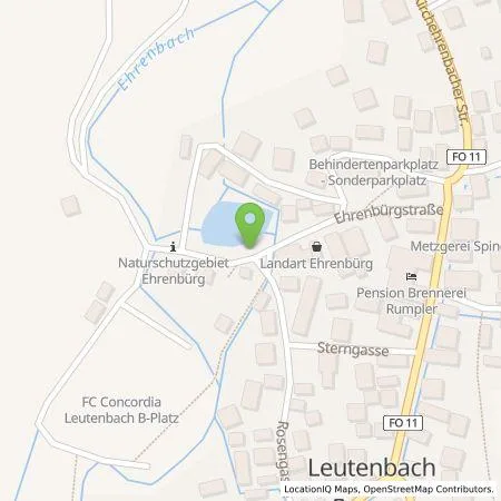 Standortübersicht der Tankstelle N-ERGIE Aktiengesellschaft in 91359 Leutenbach