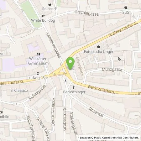 Standortübersicht der Tankstelle N-ERGIE Aktiengesellschaft in 90403 Nürnberg