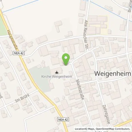 Standortübersicht der Tankstelle N-ERGIE Aktiengesellschaft in 97215 Weigenheim