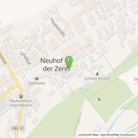 Standortübersicht der Tankstelle N-ERGIE Aktiengesellschaft in 90616 Neuhof an der Zenn