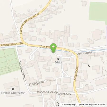 Standortübersicht der Tankstelle N-ERGIE Aktiengesellschaft in 91619 Obernzenn