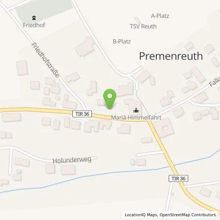 Standortübersicht der Tankstelle N-ERGIE Aktiengesellschaft in 92717 Reuth bei Erbendorf