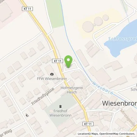 Standortübersicht der Tankstelle N-ERGIE Aktiengesellschaft in 97355 Wiesenbronn