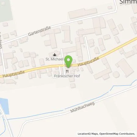 Standortübersicht der Tankstelle N-ERGIE Aktiengesellschaft in 97215 Simmershofen