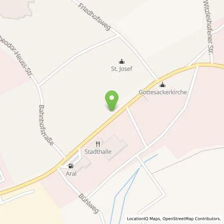 Standortübersicht der Tankstelle N-ERGIE Aktiengesellschaft in 95482 Gefrees