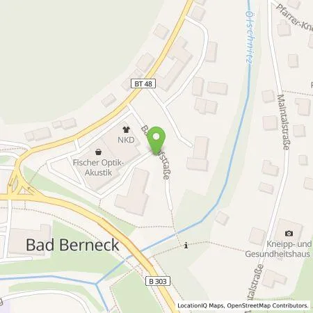 Standortübersicht der Tankstelle N-ERGIE Aktiengesellschaft in 95460 Bad Berneck
