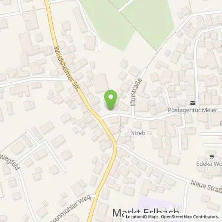 Standortübersicht der Tankstelle N-ERGIE Aktiengesellschaft in 91459 Markt Erlbach