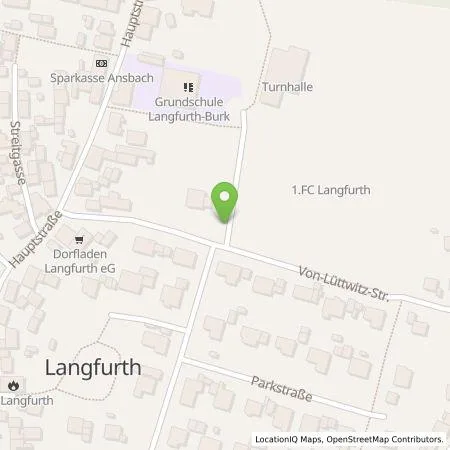 Standortübersicht der Tankstelle N-ERGIE Aktiengesellschaft in 91731 Langfurth