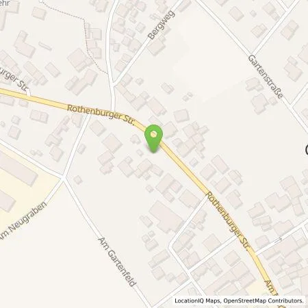 Standortübersicht der Tankstelle N-ERGIE Aktiengesellschaft in 91598 Colmberg