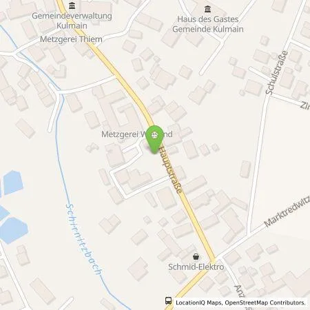 Standortübersicht der Tankstelle N-ERGIE Aktiengesellschaft in 95508 Kulmain