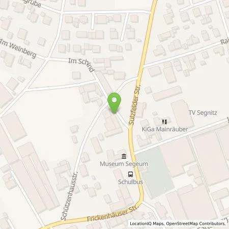 Standortübersicht der Tankstelle N-ERGIE Aktiengesellschaft in 97340 Segnitz