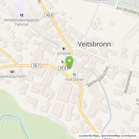 Standortübersicht der Tankstelle N-ERGIE Aktiengesellschaft in 90587 Veitsbronn