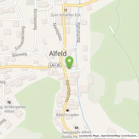 Standortübersicht der Tankstelle N-ERGIE Aktiengesellschaft in 91236 Alfeld