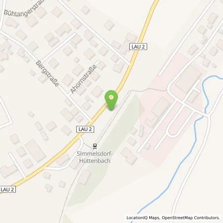 Standortübersicht der Tankstelle N-ERGIE Aktiengesellschaft in 91245 Simmelsdorf