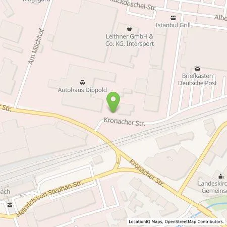 Standortübersicht der Tankstelle N-ERGIE Aktiengesellschaft in 95326 Kulmbach