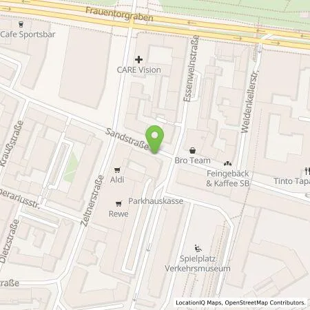 Standortübersicht der Tankstelle N-ERGIE Aktiengesellschaft in 90443 Nürnberg