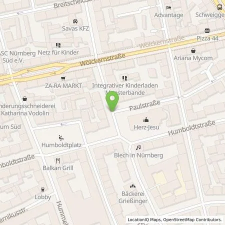 Standortübersicht der Tankstelle N-ERGIE Aktiengesellschaft in 90459 Nürnberg