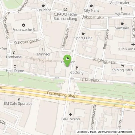 Standortübersicht der Tankstelle N-ERGIE Aktiengesellschaft in 90402 Nürnberg