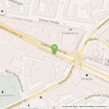 Standortübersicht der Tankstelle N-ERGIE Aktiengesellschaft in 90429 Nürnberg