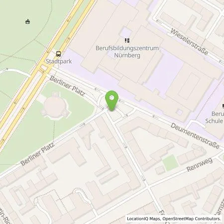 Standortübersicht der Tankstelle N-ERGIE Aktiengesellschaft in 90489 Nürnberg